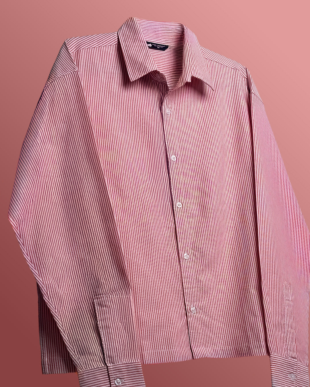 WildFlex Urban Red Striped Full Sleeve Shirt
