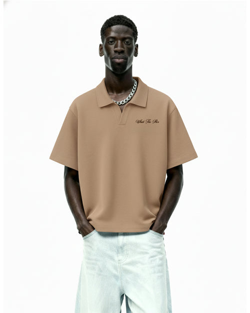 WildFlex Raw Beige Premium Polo Shirt