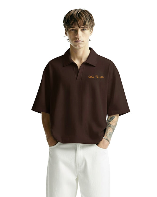 WildFlex Dark Brown Classic Polo T-Shirt