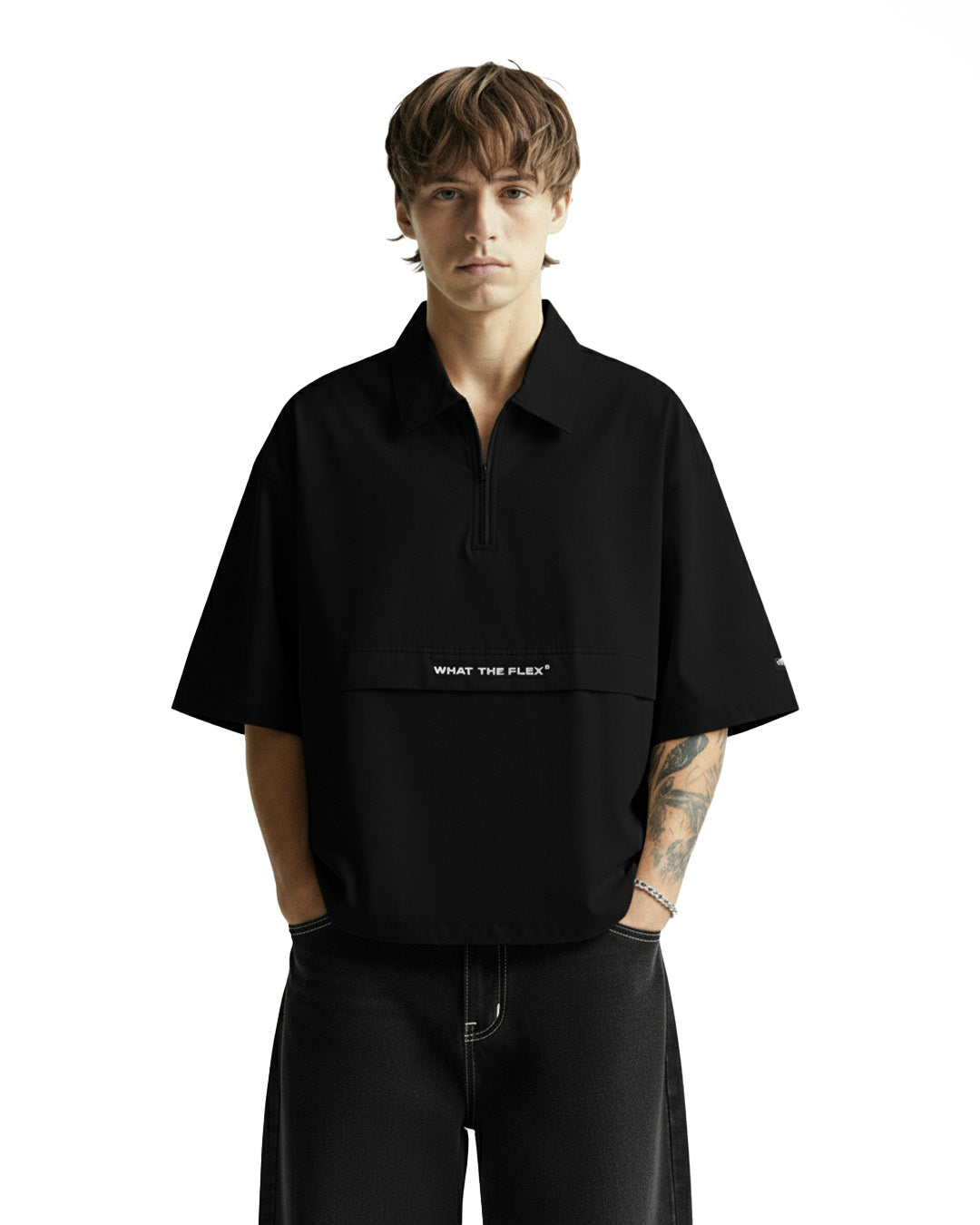 WildFlex Black Premium Breathable Air Polo