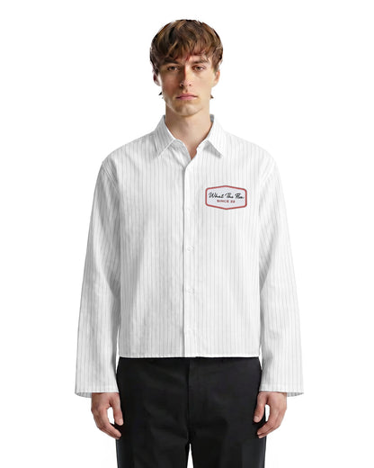 WildFlex Premium Lost Faces Linen Striped Shirt for Men