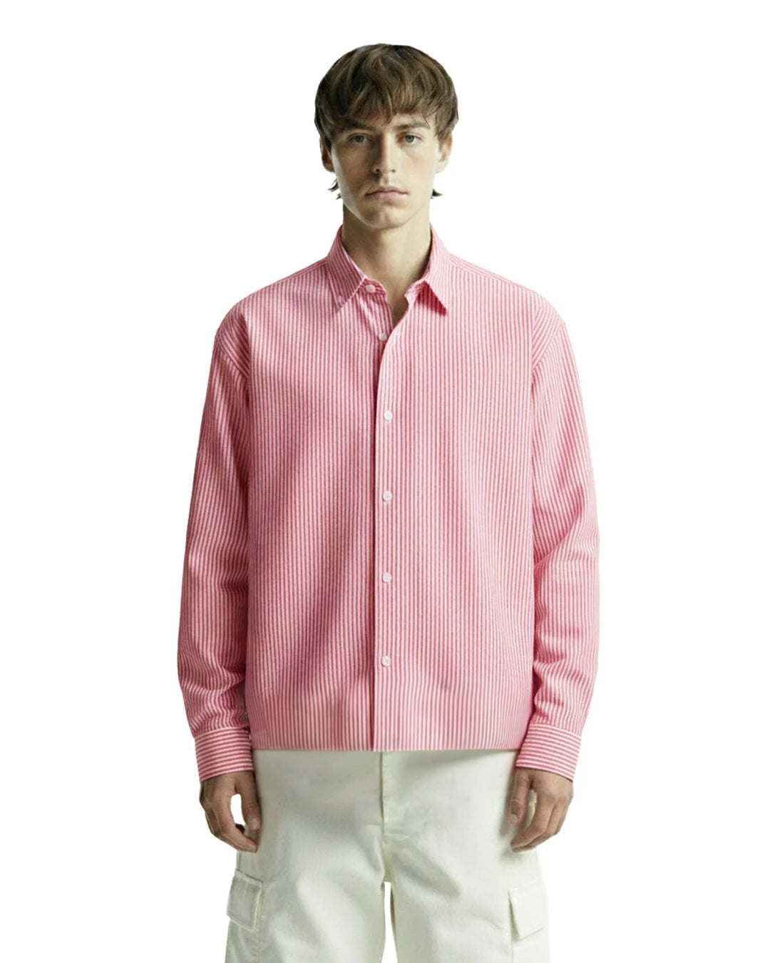 WildFlex Urban Red Striped Full Sleeve Shirt