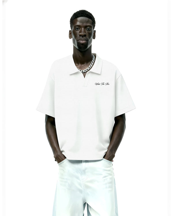 WildFlex Off White Luxury Cotton Polo