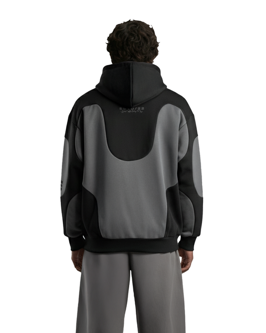 WildFlex Shadow Grey Urban Oversized Hoodie