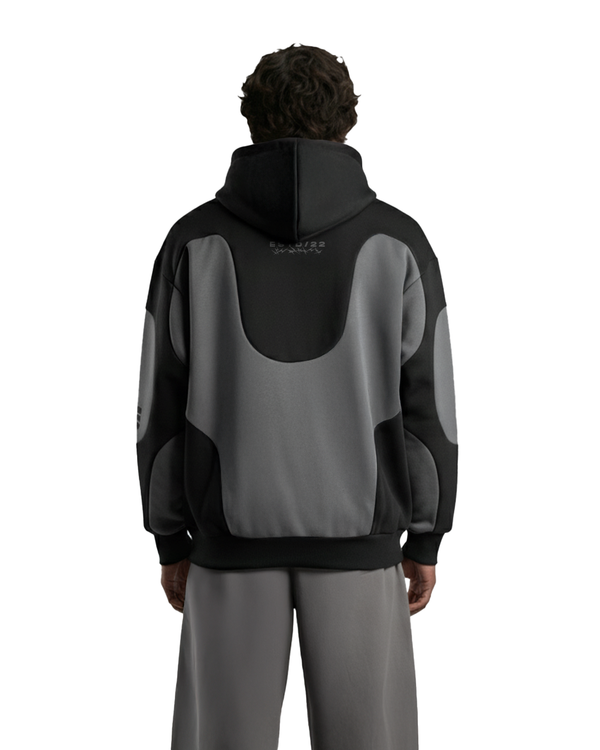 WildFlex Shadow Grey Urban Oversized Hoodie